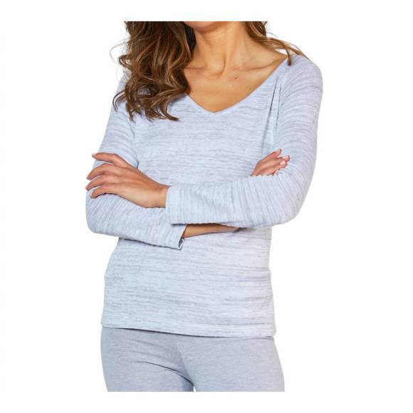 NEW FRENCH KYSS v-neck sweater in slate - Picture 1 of 1